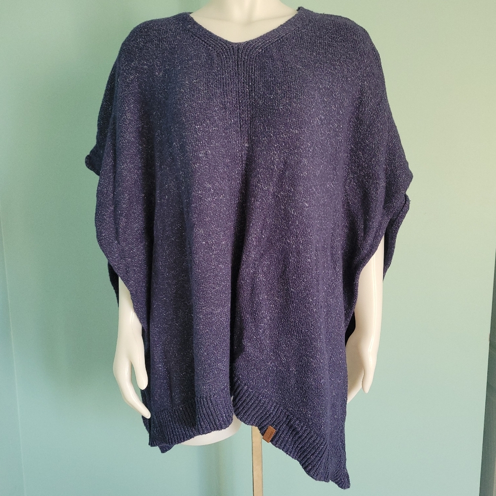 Roots Navy Blue Poncho